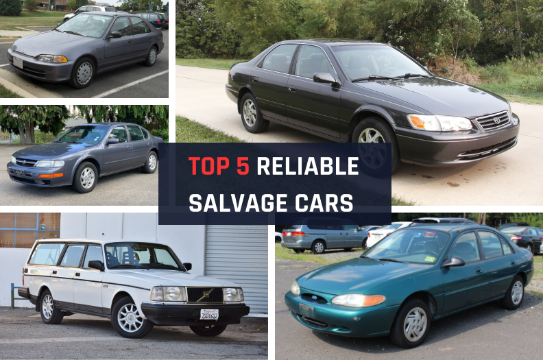 Top 5 reliable salvage cars